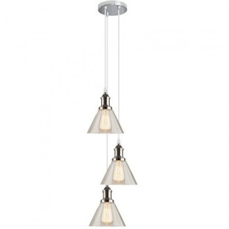 Potrójna lampa wisząca New York Loft 1 CO chromowana