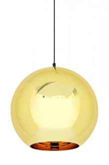 Lampa sufitowa z kloszem ze szkła metalizowanego Bolla Up Gold 35
