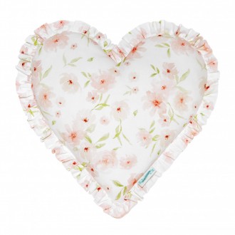 Dekoracyjna poduszka w kształcie serca Blossom