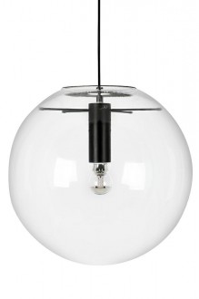 Lampa sufitowa z okrągłym kloszem ze szkła Sandra 40