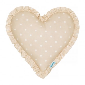 Lamps&Company Dekoracyjna poduszka dziecięca Lovely Dots serce