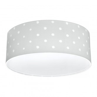 Lamps&Company Plafon Lovely Dots z materiałowym kloszem w groszki