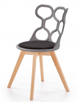 Krzesło do jadalni z designerskim oparciem K308