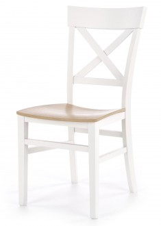 Krzesło do jadalni ze zdobionym oparciem Tutti