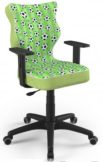 Krzesło młodzieżowe do biurka Duo Black rozmiar 5 (146-176,5 cm) wzory