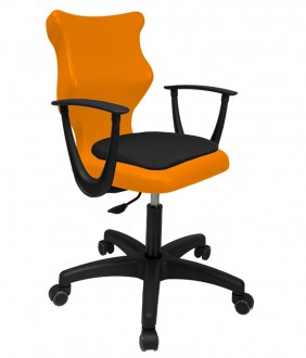 Krzesło do sal lekcyjnych dla młodzieży z podłokietnikami Twist Soft