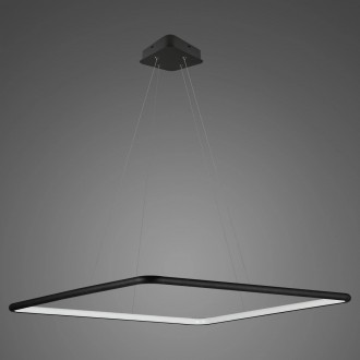 Designerska lampa sufitowa Ledowe Kwadraty No.1 In 3k czarna
