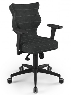 Ergonomiczne krzesło do pracy biurowej Perto Black