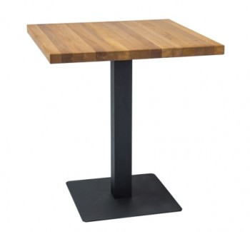 Kwadratowy stół z litego drewna dębowego Puro Signal