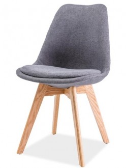 Tapicerowane krzesło z poduszką na bukowych nogach Dior