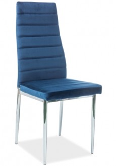 Aksamitne krzesło na chromowanych nogach H261 Velvet