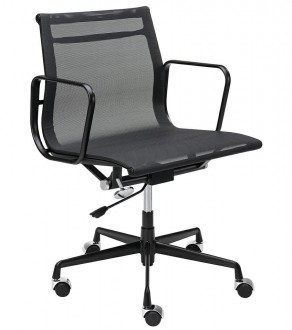 Krzesło biurowe z niskim oparciem z siatki Body Prestige