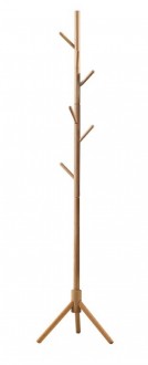 Drewniany wieszak stojący do przedpokoju Stick