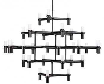 Stylowa lampa sufitowa do salonu Atomic Grande czarna