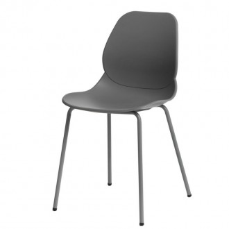 Nowoczesne krzesło kawiarniane na metalowych nogach Layer 4