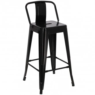 Metalowy hoker barowy Paris 66 short back