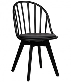 Krzesło Albert na czarnych nogach