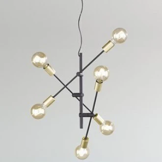 Regulowana lampa wisząca bez klosza Cross