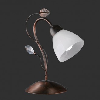 Ozdobna lampa stołowa w stylu glamour Traditio