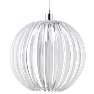 Wisząca lampa Zucca z transparentnym kloszem akrylowym
