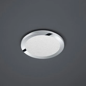 Chromowany plafon sufitowy LED okrągły Cesar 26