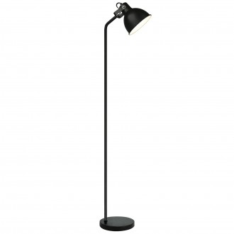 Metalowa lampa podłogowa Lino w kolorze czarnym