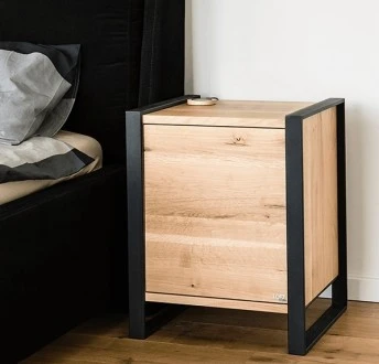 Drewniana szafka nocna Night Frame