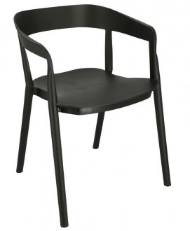 Plastikowe krzesło z podłokietnikami Bow