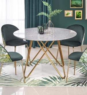 Designerski stół z blatem w kolorze marmuru Bonello