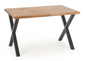 Stół z podstawą w kształcie litery X Apex 120/78 lite drewno