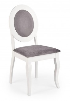Białe krzesło do jadalni w stylu Retro Barock