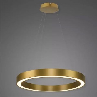 Złota lampa wisząca LED ring Billions No.4 80 cm