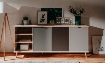 Szeroka komoda w stylu skandynawskim Epik 3D