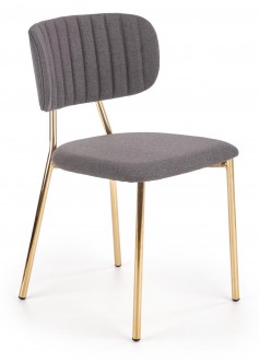 Krzesło do jadalni z przeszyciami w stylu glamour K362