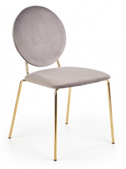 Tapicerowane krzesło do jadalni w stylu glamour K363