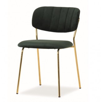 Aksamitne krzesło bez podłokietników Carlo Velvet