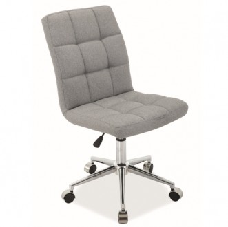 Pikowane krzesło biurowe bez podłokietników Q-020
