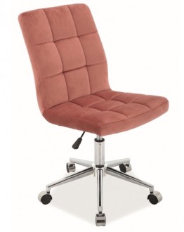 Aksamitne krzesło pikowane bez podłokietników Q-020 Velvet