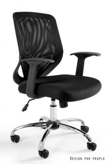 Krzesło biurowe obrotowe Mobi czarne