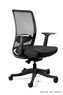 Krzesło biurowe z podłokietnikami Anggun M BL418 Black