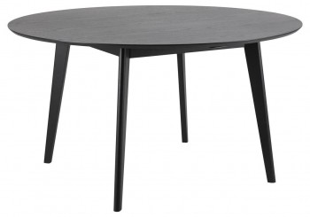 Okrągły stół nierozkładany w kolorze czarnym Roxby 140