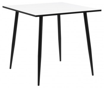 Biały stół Crystal 80x80 w stylu loftowym