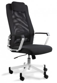 Krzesło biurowe obrotowe Fox biały/czarny