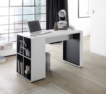Nowoczesne biurko komputerowe z regałem Terni