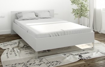 Łóżko do sypialni Style 140x200 biały mat