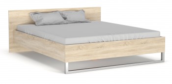 Łóżko sypialniane z wezgłowiem Style 180x200 dąb sonoma