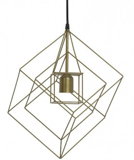 Druciana lampa wisząca w stylu loft Kubinka antyczny brąz