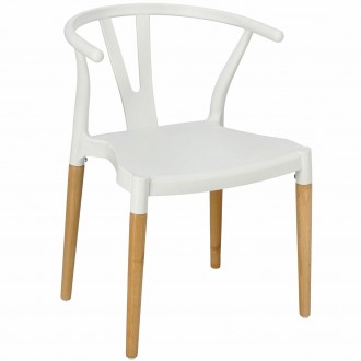 Skandynawskie krzesło z tworzywa Wicker PP