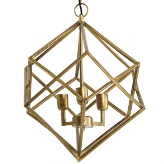 Geometryczna lampa wisząca Drizella na trzy żarówki