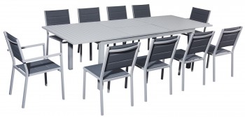 Zestaw stołowy do ogrodu z aluminium Diverso Grande